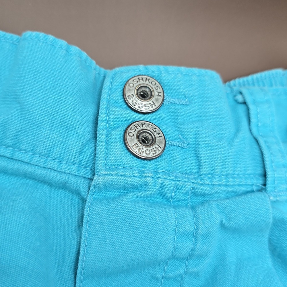 Vintage OshKosh B'Gosh Toddler 2T 3T Blue Shorts Embroidery Girl - Picture 2 of 6